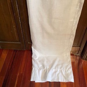 Pair of Sheer White Curtain Panels